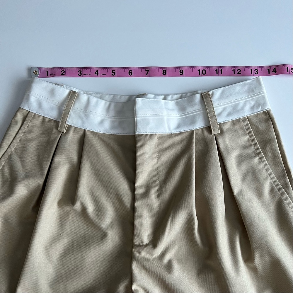 NWT baggy pleated trousers, light tan, 2 - Picture 5 of 9
